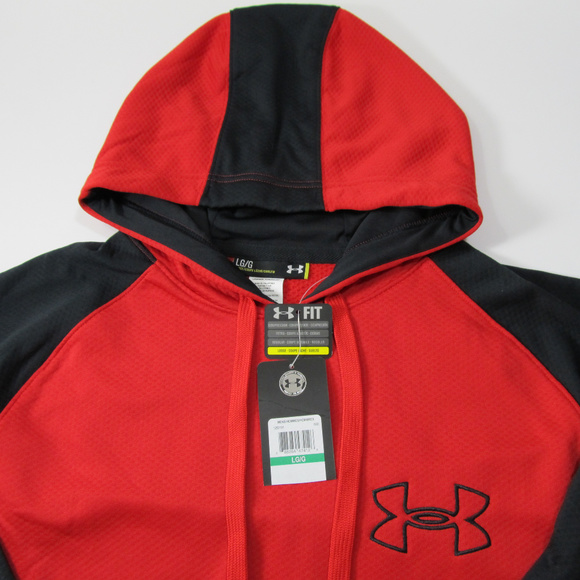 Under Armour Other - New Under Armour Mens Large Red Black Hoodie NWT